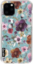 Casetastic Apple iPhone 11 Pro Hoesje - Softcover Hoesje met Design - Flowers Soft Blue Print