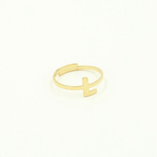 Nana Dames Ring met letter L - goudkleurig ringen met initiaal - Vrouwen  Liefde... | bol.com