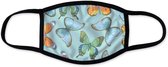 Mondkapje vlinder | wasbaar mondmasker | vlinders blauw | Leuke mondkapjes