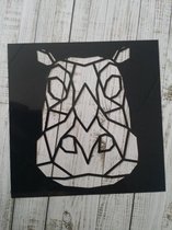 Nijlpaard stencil, kaarten maken, scrapbooking, dieren