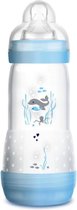 MAM 320ml ANTI-COLIC Zuigfles 4+ Fast flow Blauw