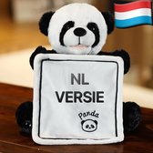 Kiekeboe Beer - Panda - Pratende knuffel - interactieve knuffel - kiekeboe knuffel - Peek a boo - Beer - 30cem - Nederlands