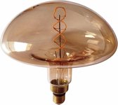 Rox Living Decoratieve Led-lamp 30 Cm E27 4w Glas Roestbruin