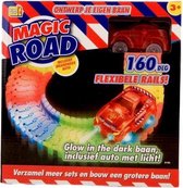 Kidsfun Racebaan Magic Road - 160-delig - (Blauwe auto)