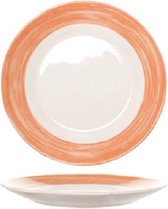 Arcoroc Brush - Dessertborden - Oranje - 19cm - (Set van 6) En Yourkitchen E-kookboek - Heerlijke Smulrecepten