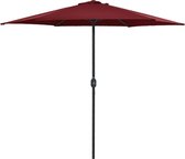 vidaXL Tuinparasol met aluminium paal 270x246 cm bordeauxrood