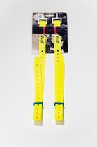 Fixplus strap geel 66cm - TPU spanband voor snel en effectief bundelen en bevestigen van fietsonderdelen, ski's, buizen, stangen, touwen en latten