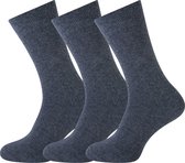 Sokken heren naadloos 3 paar - 85% katoen - Donker grijs - Sokken Heren - Maat 43/47