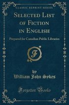 Selected List of Fiction in English