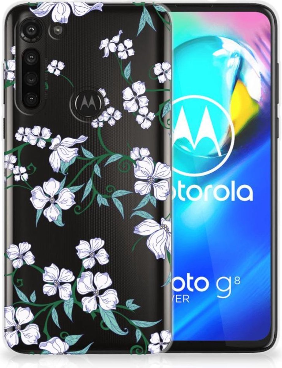 Motorola Moto G8 Power Uniek TPU Case Blossom White