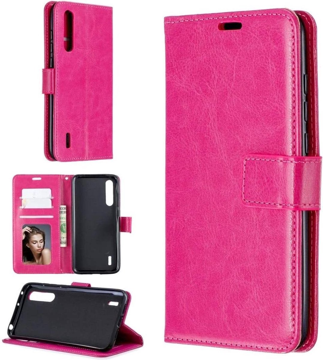 Telefoonhoesje - Bookcase Geschikt voor: Samsung Galaxy A70 / A70S hoesje book case roze