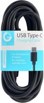 Grab 'N' Go USB-C Male naar USB 2.0 A Male kabel - 2 meter - Zwart