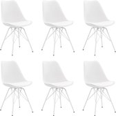 Eetkamerstoelen set 6 stuks (Incl LW anti kras viltjes) - Eetkamer stoelen - Extra stoelen voor huiskamer - Dineerstoelen – Tafelstoelen