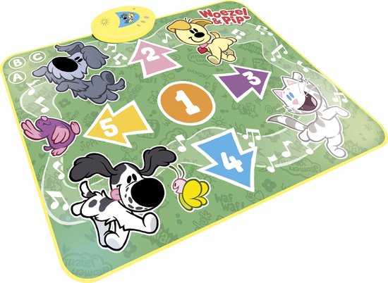 Woezel & Pip Interactieve Speelmat - Met licht & geluid - 90 x 70 cm