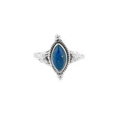 Jewelryz Nilima | Ring 925 zilver met lapis lazuli | Maat 16