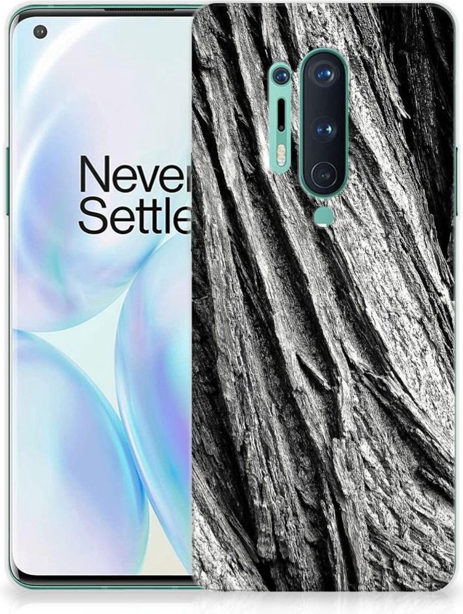 Bumper Hoesje OnePlus 8 Pro Boomschors Grijs