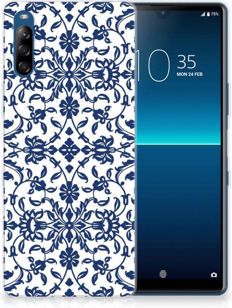 Sony Xperia L4 TPU Case Flower Blue