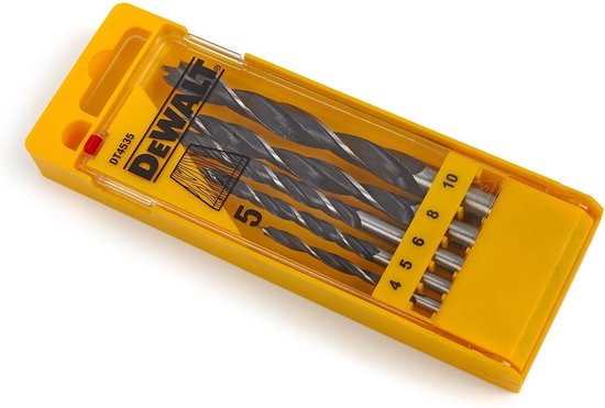 Dewalt 5-delige Houtspiraalboor Cassette