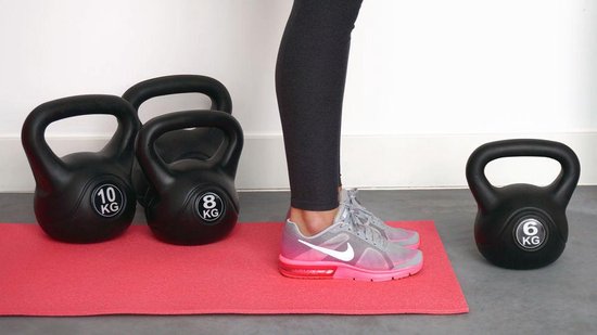 ForzaFit Kettlebell 10 kg voor binnen en buiten Zwart