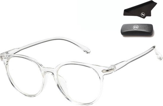 LC Eyewear Computerbril - Blauw Licht Bril - Tegen Vermoeide Ogen - Unisex - Transparant
