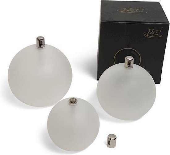Olielamp - incl.Trechtertje - Peri - 9 cm - nr:1247 - Frosted van PTMD — afbeelding 2