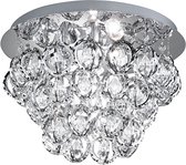 LED Plafondlamp - Plafondverlichting - Trion Victorus - E14 Fitting - Rond - Mat Chroom - Aluminium - BSE