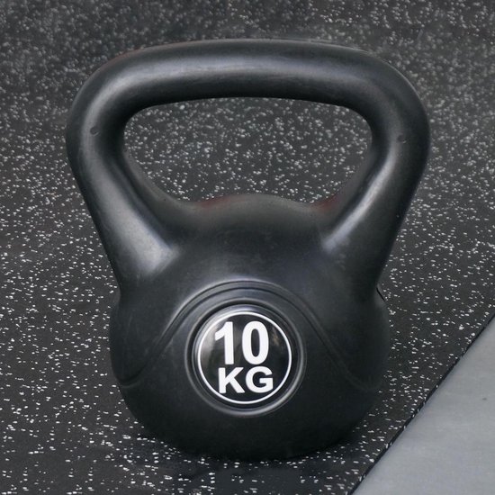 ForzaFit Kettlebell 10 kg voor binnen en buiten Zwart
