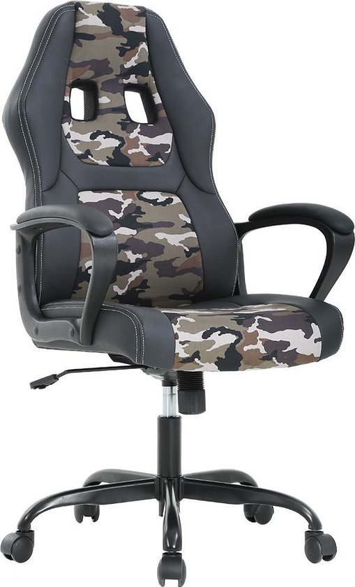 Best Office OCSV61Camo, Ergonomische gaming stoel, PUleer