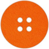 Knoop onderzetters - Vilt - Oranje - Rond - 6 stuks - ø 9,5 cm - Tafeldecoratie - Glas onderzetter - Cadeau - Woondecoratie - Woonkamer - Tafelbescherming - Onderzetters Voor Glaze