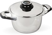 Inductie braadpan 3.8L in roestvrij staal 18/10 - Diameter 20 cm - ECOVITAM