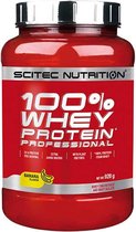 Scitec Nutrition - 100% Whey Protein Professional - With Extra Key Aminos and Digestive Enzymes - 920 g - Banana - Banaan