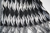Damessjaal zwart-wit patroon