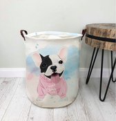 Container - Tas - Wasmand - Speelgoed mand - Hond/ Bulldog