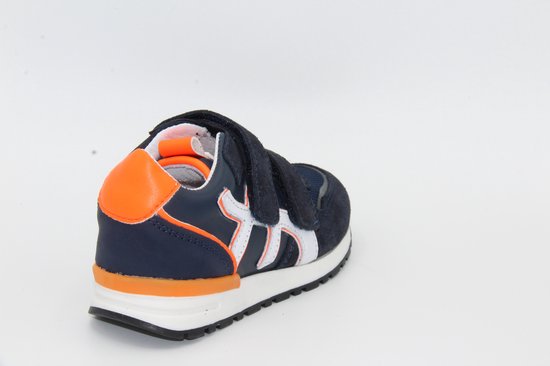Hip- kinderschoen- lage sneaker blauw oranje ( smal) maat 26 | bol.com