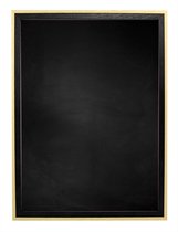Zwart Krijtbord met Houten Lijst - Zwart / Blank - 33 x 43 cm - Lijstbreedte: 20 mm - Tweekleurig