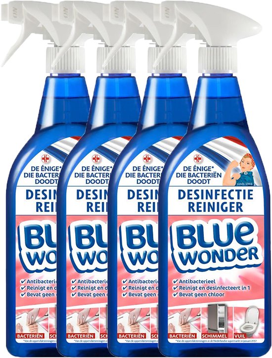 Blue Wonder desinfectie spray - 4 stuks