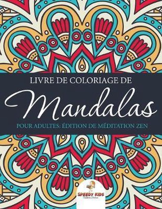 Livre de coloriage de mandalas pour adultes - cover