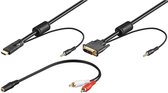 Goobay Premium DVI-D Single Link - HDMI kabel met audio - 2 meter