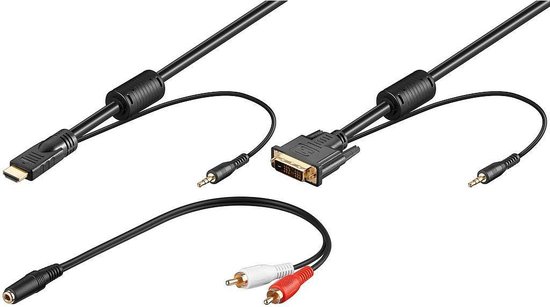 Goobay Premium DVI-D Single Link - HDMI met audio - 2 meter | bol.com