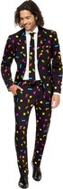 OppoSuits Tetris™ - Mannen Kostuum - Zwart - Carnaval - Maat 52