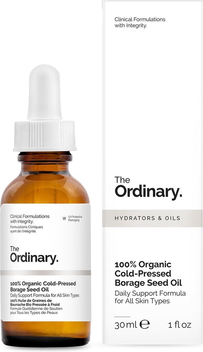 The Ordinary - 100% Organic Cold-Pressed Borage Seed Oil - huid- en haarolie