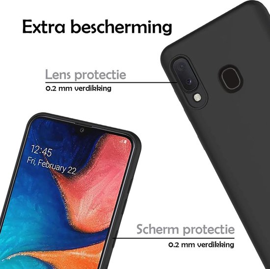 Coque noire avec indications de 0.2 mm d'épaisseur pour l'objectif et l'écran pour une protection supplémentaire.