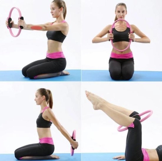 racket matras Wolf in schaapskleren Pilates ring Roze| Yoga oefeningen | Yoga ring | Fitness ring | Workout |  38 cm | bol.com