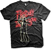 Friday The 13th Heren Tshirt -L- Jason Voorhees Zwart
