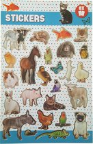 Stickerboek met glitters "Dieren"
