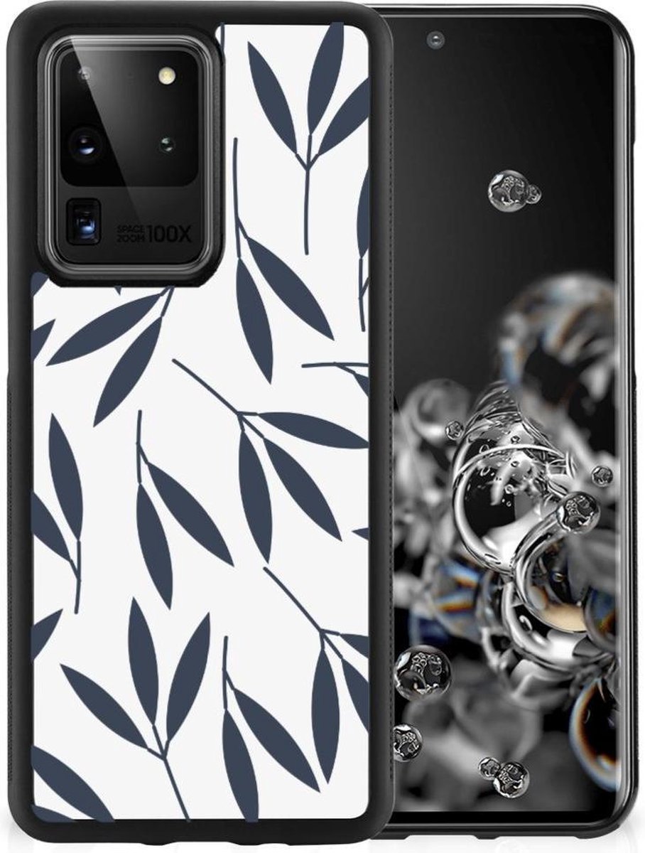 Samsung Galaxy S20 Ultra Skin Case Leaves Blue