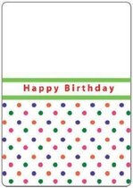 CTFD3007 Embossingfolder Crafts too - Happy Birthday -mal puntjes en verjaardag - 10 x 15 cm