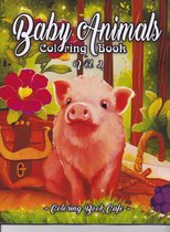 Baby Animals Coloring Book 2 - Coloring Book Cafe - Kleurboek voor volwassenen