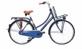 Aynak Nily- transportfiets – damesfiets – 28 inch – 3 versnelling – maat 53 &55 – mat blauw jeans – aluminium frame.