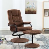 Fauteuil met voetenbankje (Incl LW anti kras viltjes)   - Loungestoel - Lounge stoel - Relax stoel - Chill stoel - Lounge Bankje - Lounge Fauteil